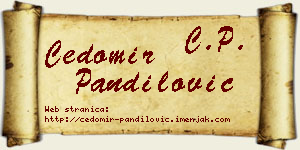 Čedomir Pandilović vizit kartica